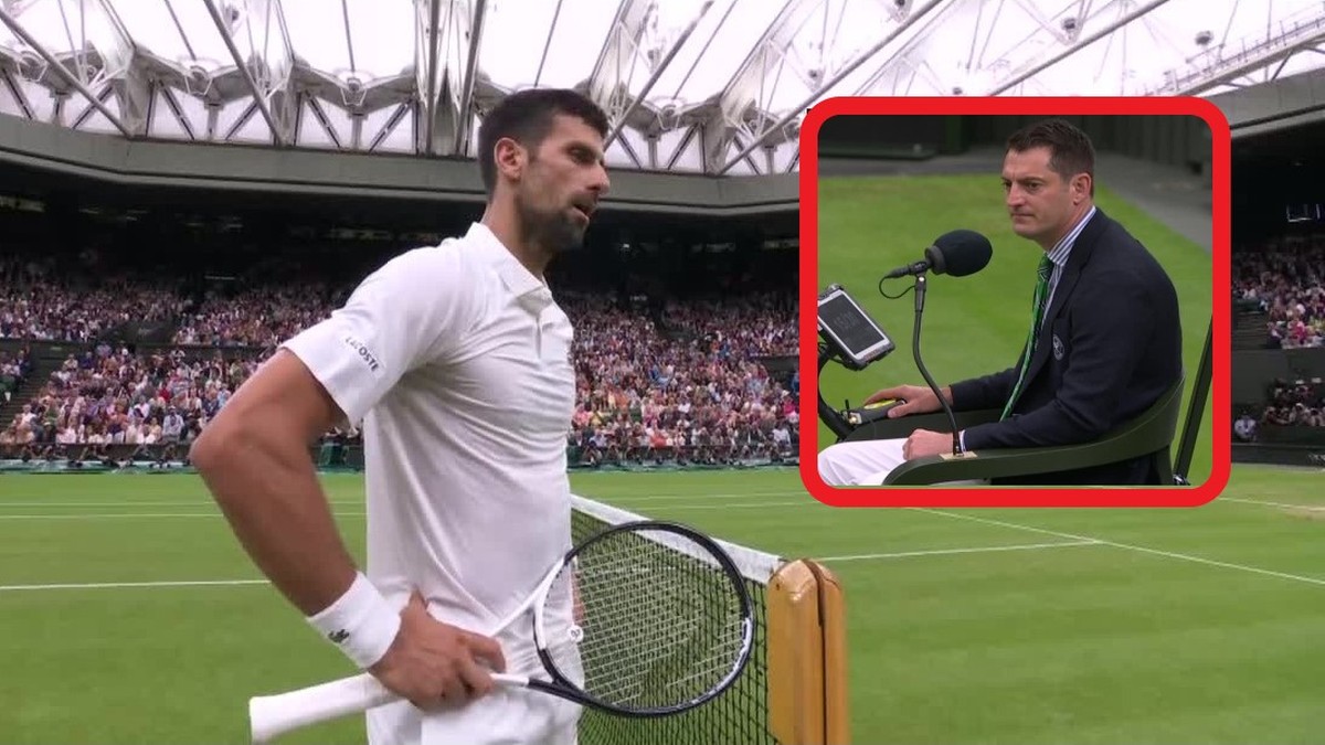 Novak Djokovic krzyknął i... stracił punkt. Niecodzienna sytuacja w półfinale Wimbledonu (WIDEO)