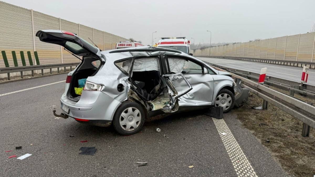 Karambol na S8. Trasa do Warszawy zablokowana