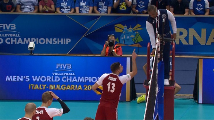 Wściekły Kubiak! Ostra dyskusja z sędzią, żółta kartka i... dwa asy (WIDEO)