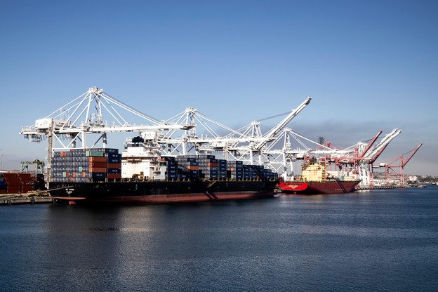 Blokada terminali kontenerowych w Kalifornii