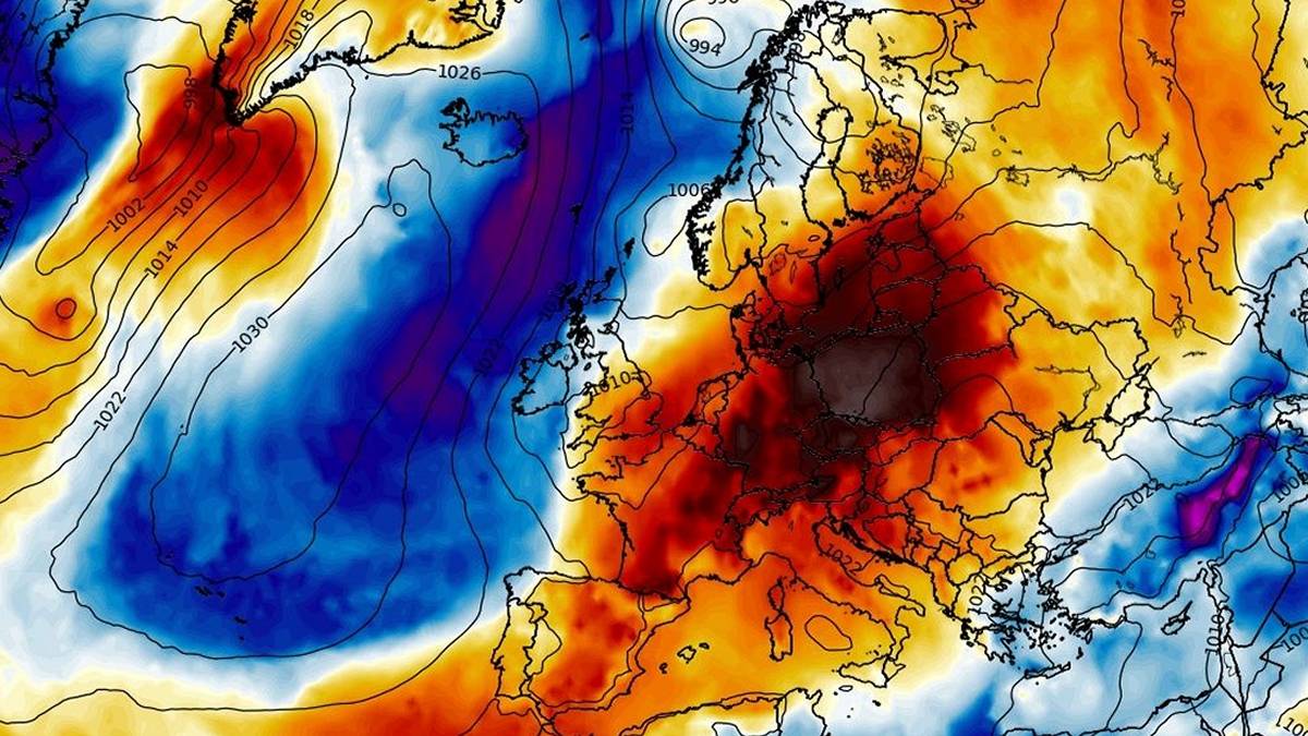 Czekają nas spore zawirowania w pogodzie. Fot. wxcharts.com