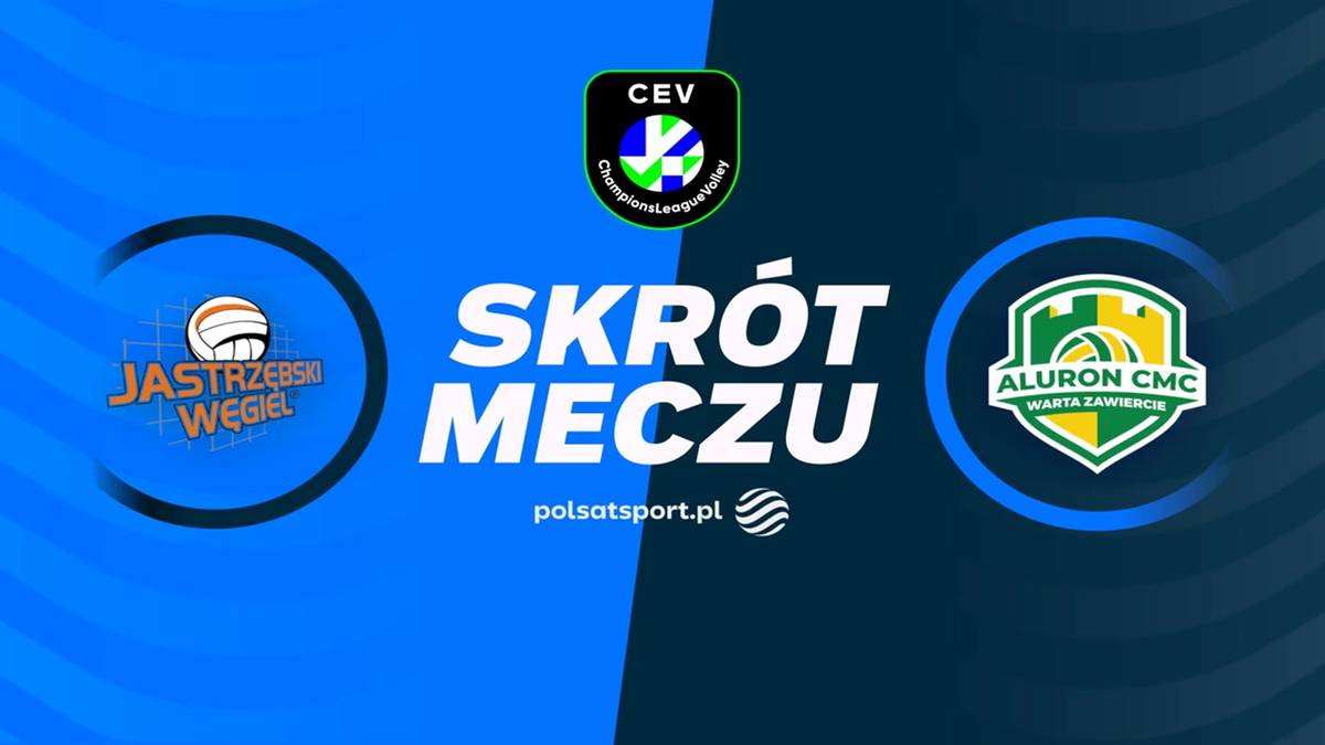 Jastrzębski Węgiel - Aluron CMC Warta Zawiercie. Skrót meczu