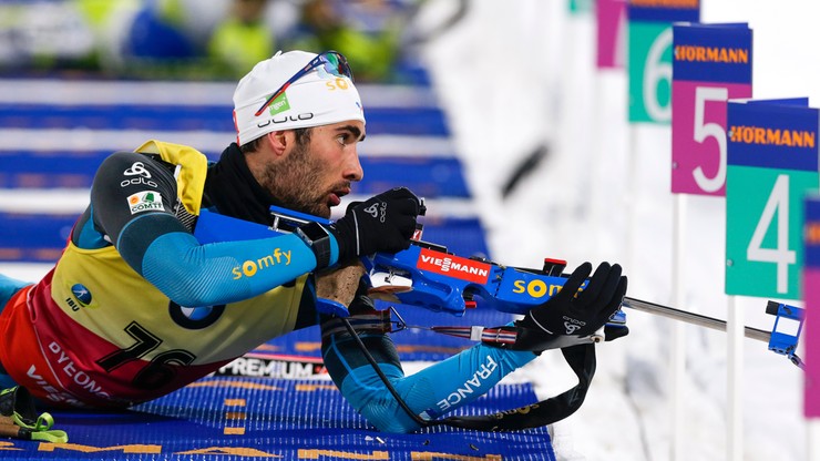 PŚ w biathlonie: Fourcade triumfuje w biegu pościgowym, Guzik daleko