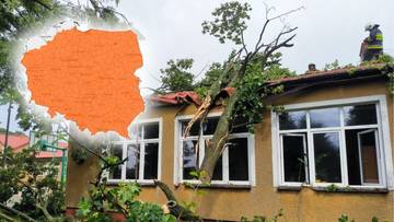 Groźne burze nad Polską. Uszkodzona szkoła, setki interwencji