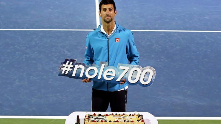 Tort dla Djokovica w Dubaju. Nole wygrał już 700 meczów w karierze