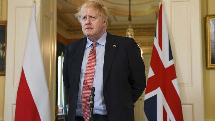 Wojna w Ukrainie. Brytyjski premier Boris Johnson wyraził uznanie dla Polaków za pomoc Ukraińcom