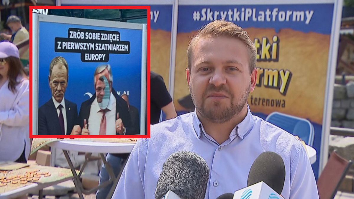 Zakopane. Akcja polityków PiS "Skrytki Platformy". Otwarcie przerwane krzykami