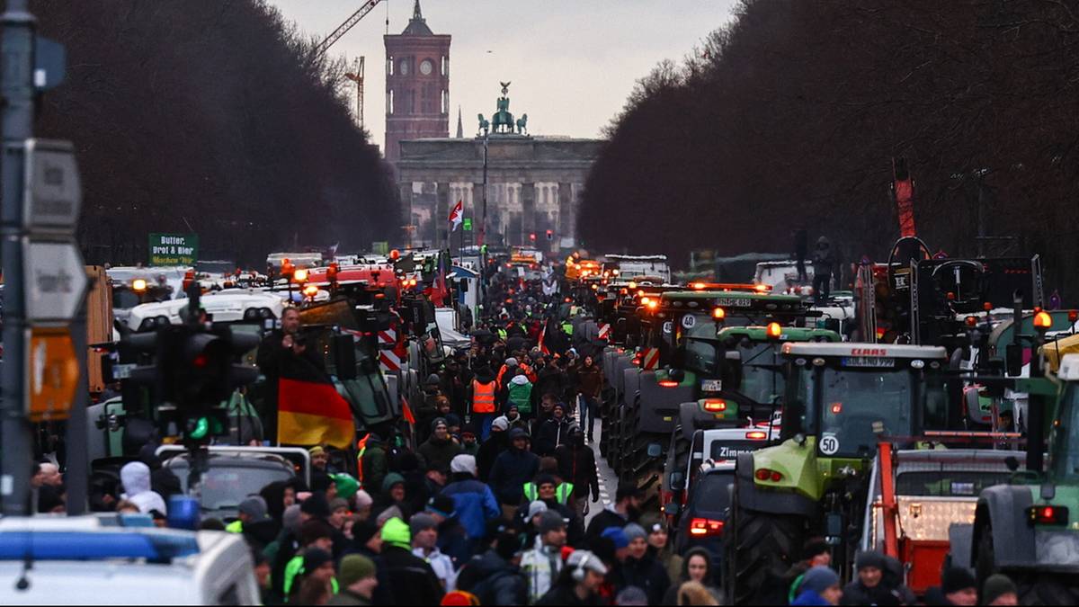 Niemcy. Protest rolników w Berlinie. Tysiące ciągników zablokowały miasto