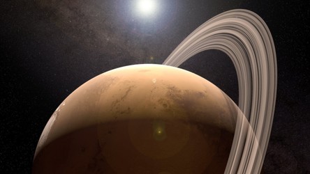 03.06.2020 08:00 Mars miał pierścienie jak Saturn, ale będzie je jeszcze miał w przyszłości