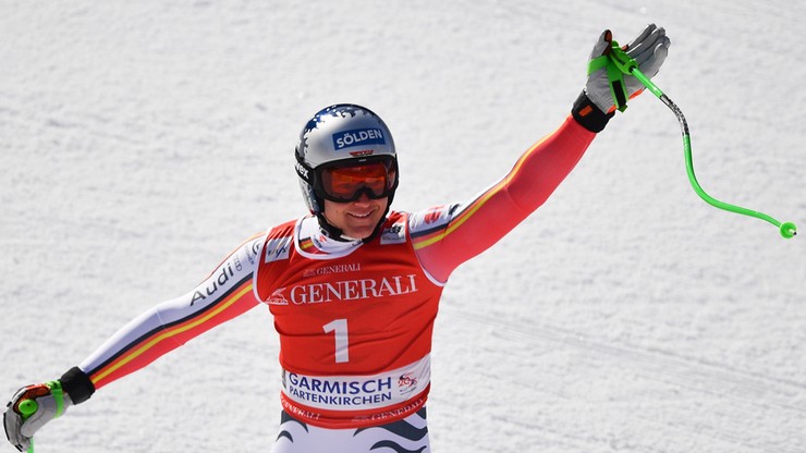 Alpejski PŚ: Dressen triumfował w zjeździe w Garmisch-Partenkirchen