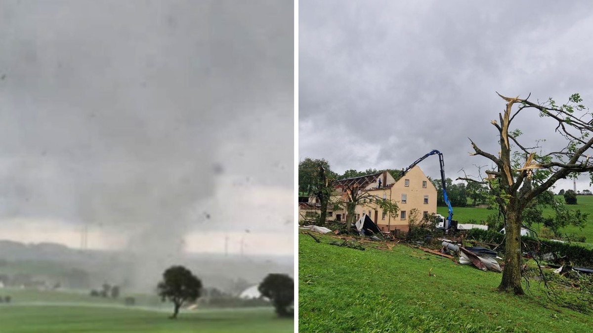 Niemcy: Burze, ulewy i tornado. Żywioł powalił dachy i drzewa. Dwie osoby zostały ranne