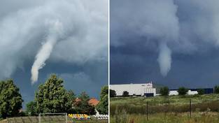 23.06.2023 06:00 Trąba powietrzna tworzyła się nad przedmieściem Wrocławia. Było bardzo niebezpiecznie