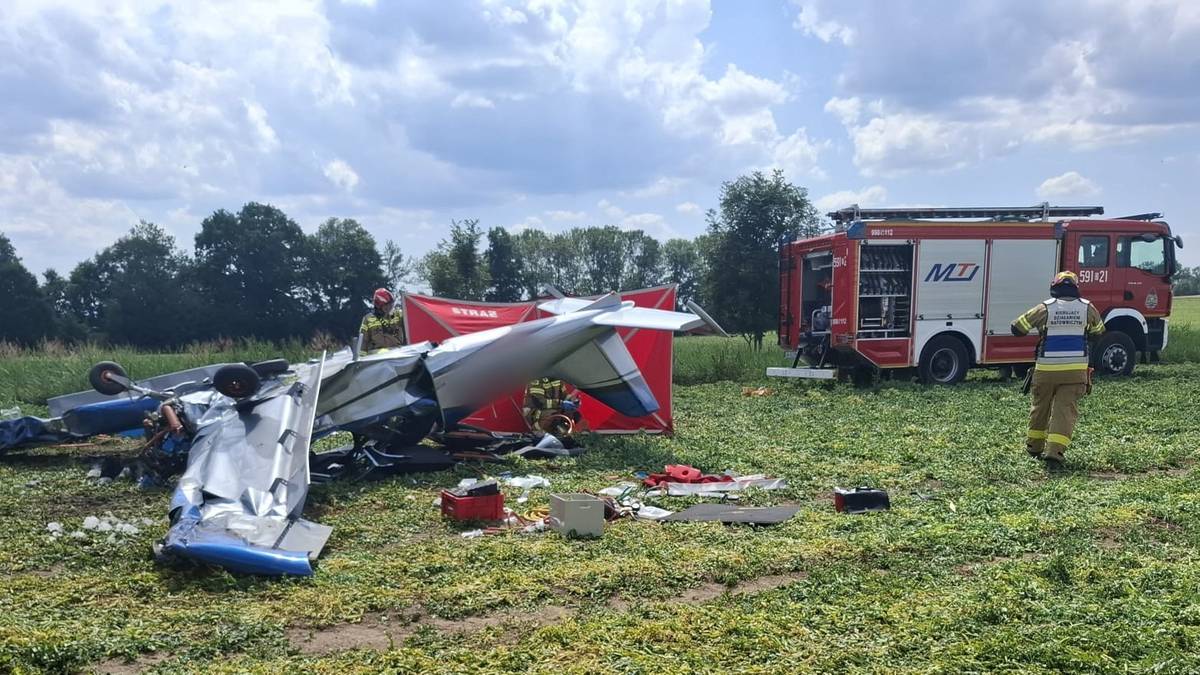 Katastrofa awionetki na Dolnym Śląsku. Akcja służb