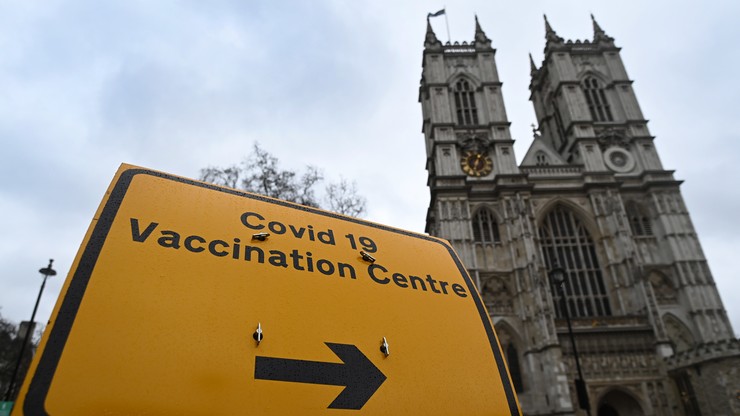 Anglia. Punkt szczepień w Opactwie Westminsterskim. Szczepienia nie będą kolidować z nabożeństwami
