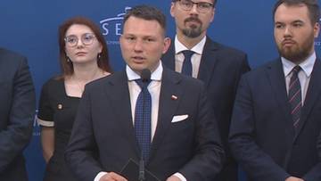 Sławomir Mentzen zaprosił kandydata KO na prezydenta Rafała Trzaskowskiego i popieranego przez PiS Karola Nawrockiego