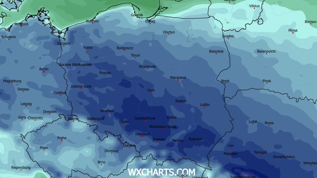 Świąteczne noce będą mroźne: miejscami temperatury spadną do poziomu -11,-10 stopni Celsjusza