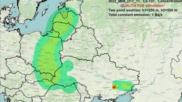 Symulacja wypadku elektrowni atomowej. Radioaktywna chmura nad Polską