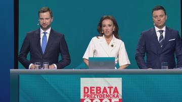 Debata prezydencka 2025. Ostatnie starcie kandydatów  [RELACJA]