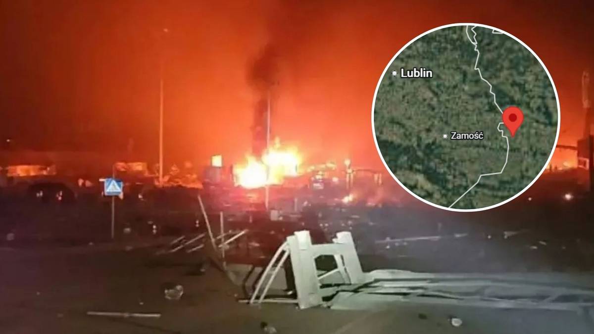 Rosyjski atak przy samej granicy z Polską. Wielki pożar na Wołyniu