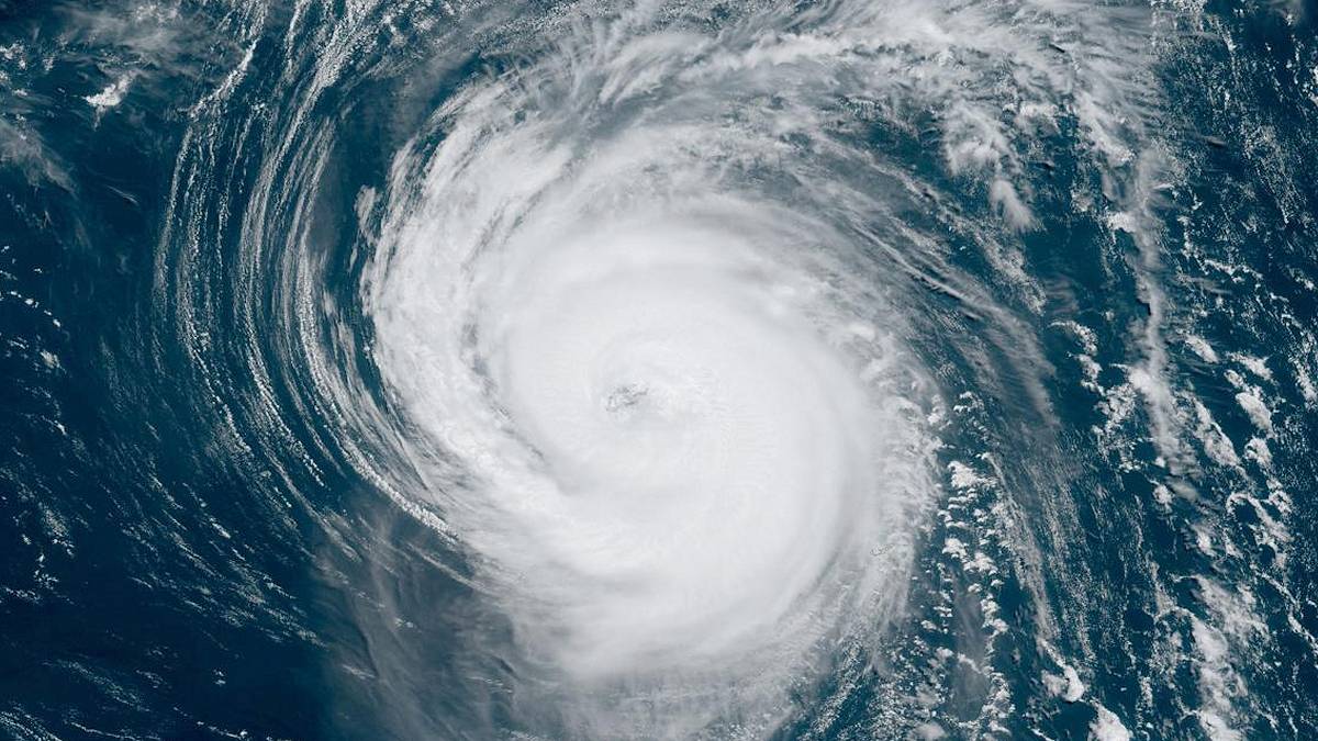 Zdjęcie satelitarne tropikalnego huraganu Franklin. Fot. NOAA.