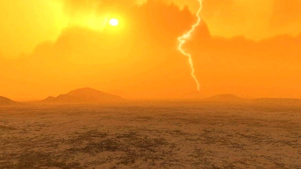 Artystyczna wizja powierzchni planety Wenus. Fot. NASA.