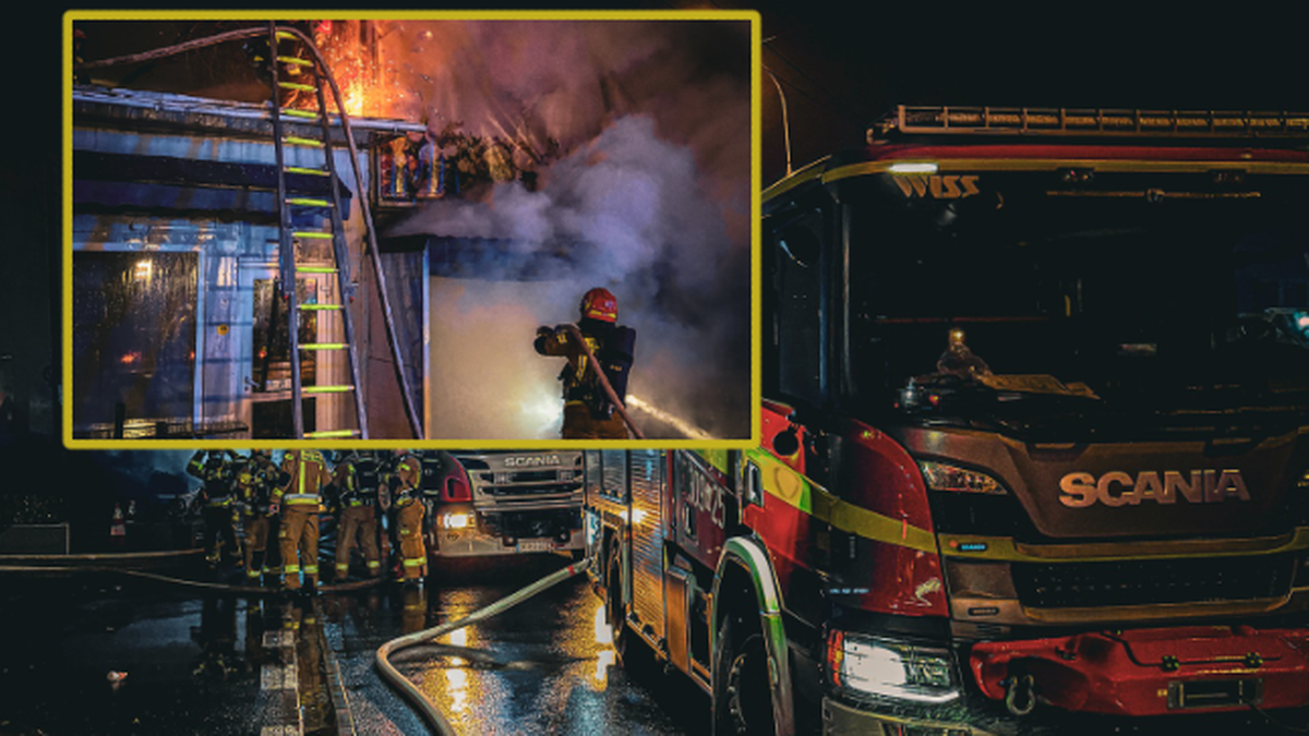 Pożar targowiska w Warszawie. Policja zatrzymała 36-latka