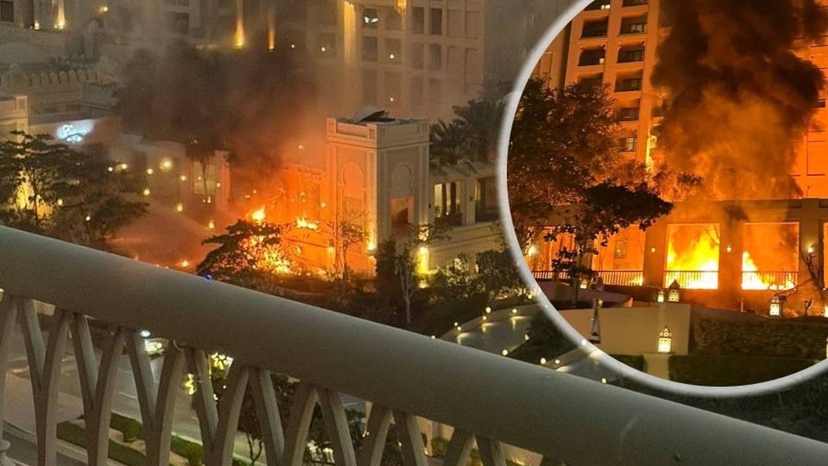 Atak powietrzny w ZEA. Pożar luksusowego hotelu, są ranni