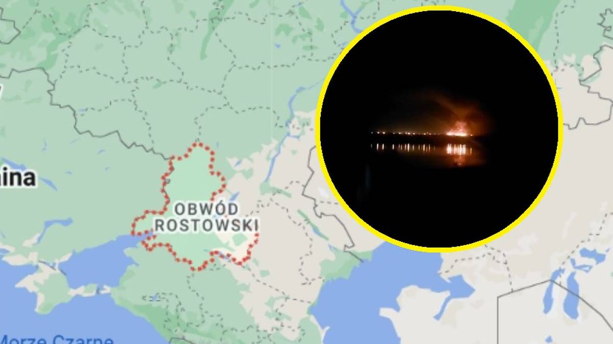 Atak dronów. Ogromny pożar rosyjskiej rafinerii