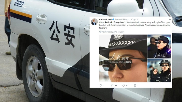 Policja w Chinach używa okularów z systemem rozpoznawania twarzy
