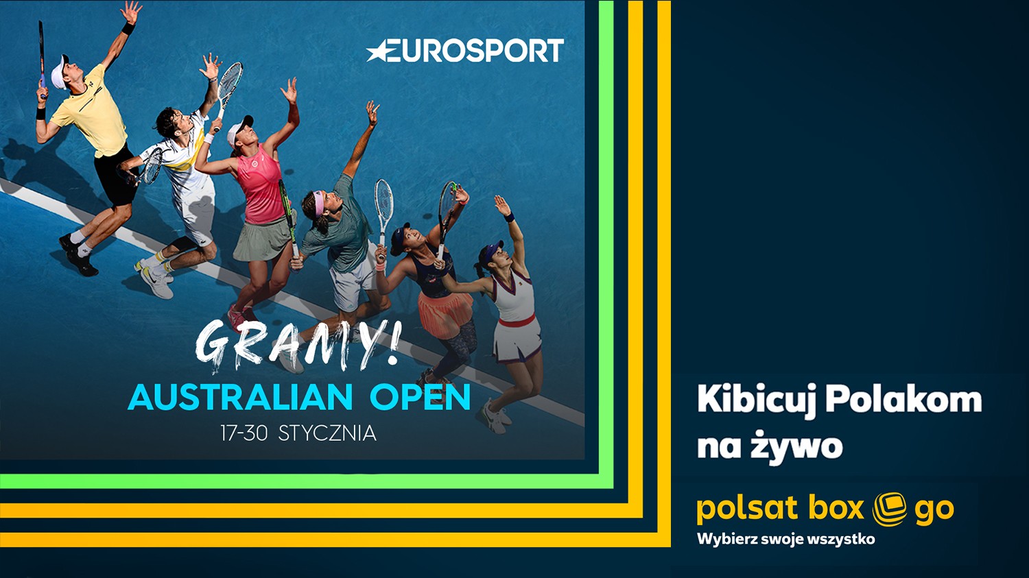 Australian Open 2022 z Polakami w Polsat Box Go