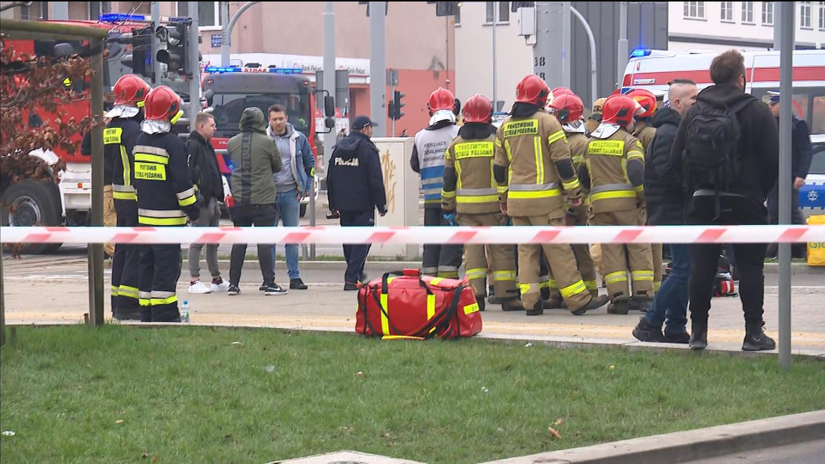 Wypadek w Szczecinie. Co najmniej 19 osób rannych