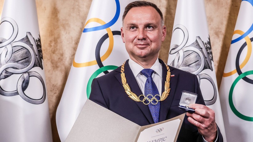 Prezydent Andrzej Duda został odznaczony Złotym Orderem Olimpijskim