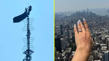 Rosjanie wspięli się na Empire State Building. I wyznali sobie miłość
