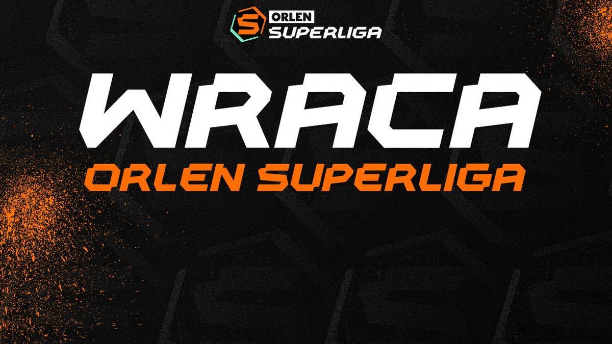 Logo ORLEN Superliga z napisem WRACA.