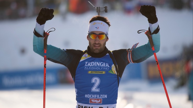 PŚ w biathlonie: Fourcade znów triumfuje, fatalne strzelanie Boe