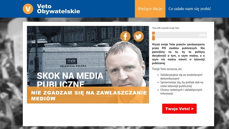 Veto Obywatelskie – PO uruchomiła portal sprzeciwu wobec działań rządu