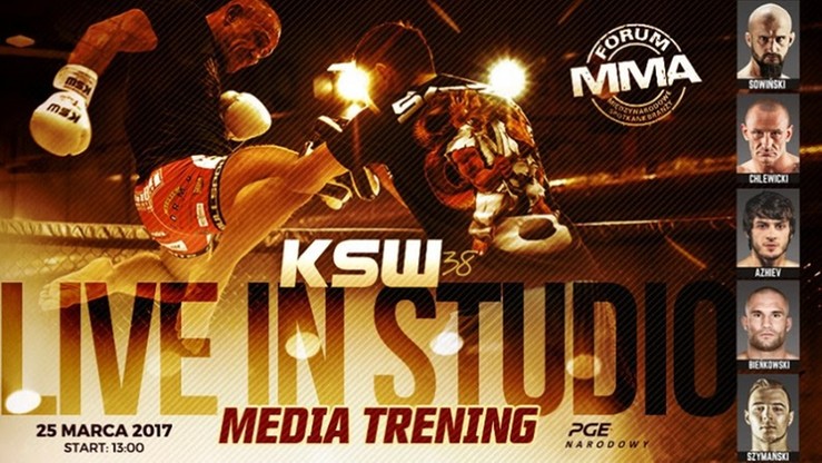 Media trening przed KSW 38: Live in Studio na Forum MMA