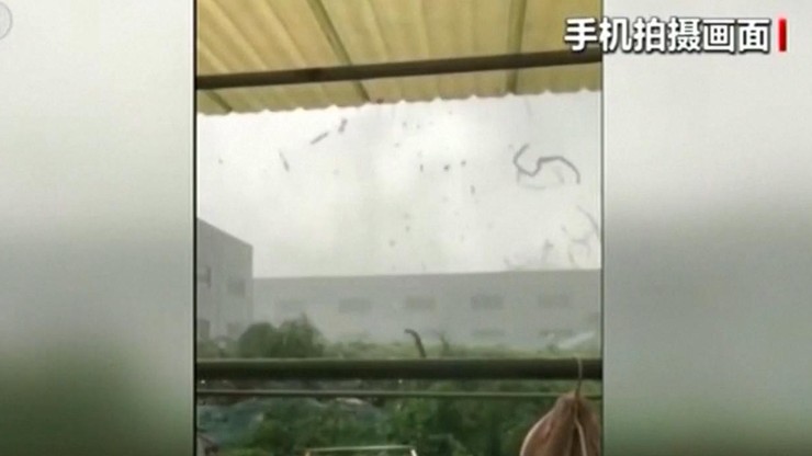 Chiny. Tornado w rolniczym rejonie. Ogromne zniszczenia i wielu poszkodowanych
