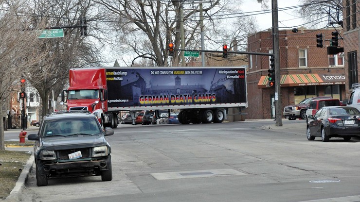 Ciężarówka z napisem #GermanDeathCamps wyjedzie na ulice w Stanach Zjednoczonych