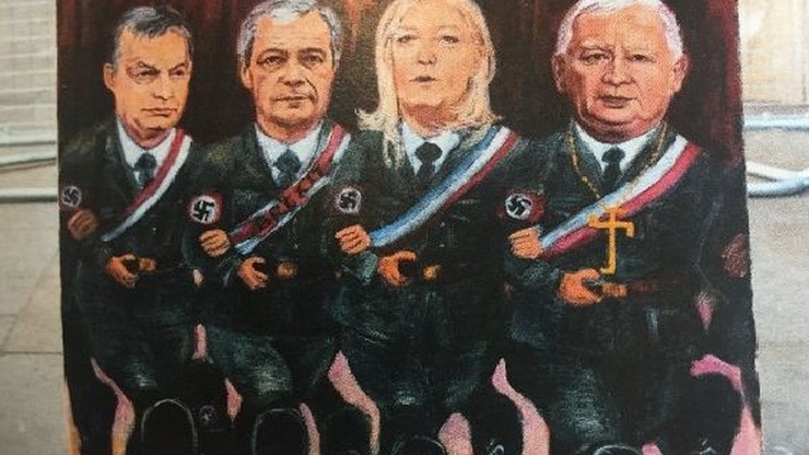 Kaczyński w mundurze ze swastyką w tygodniku "Der Spiegel"