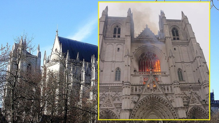 "Poważny pożar" katedry w Nantes. Jej budowa ruszyła w XV wieku