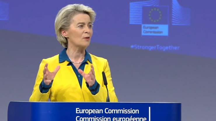 Ursula von der Leyen: pozytywna opinia KE dla przyznania Ukrainie statusu kandydata do UE