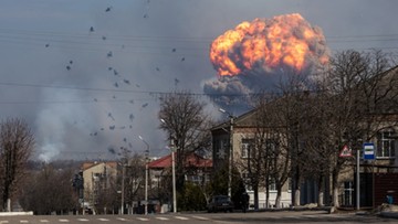 Pożar składów amunicji na Ukrainie może potrwać nawet tydzień