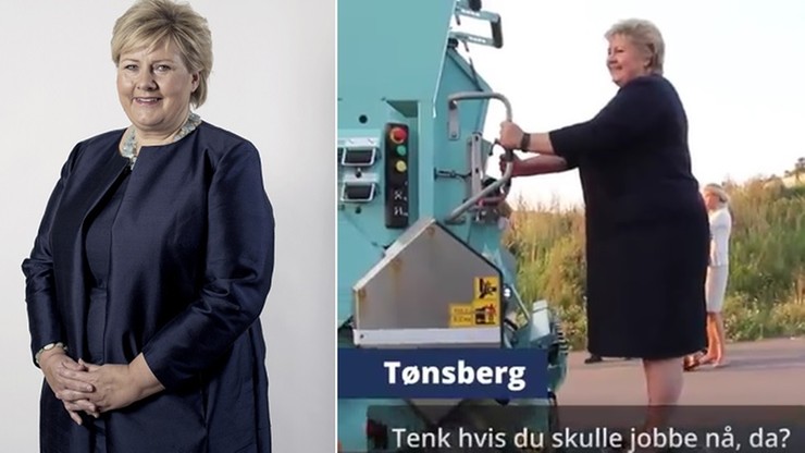 Premier na śmieciarce, czyli promocja ekologii po norwesku