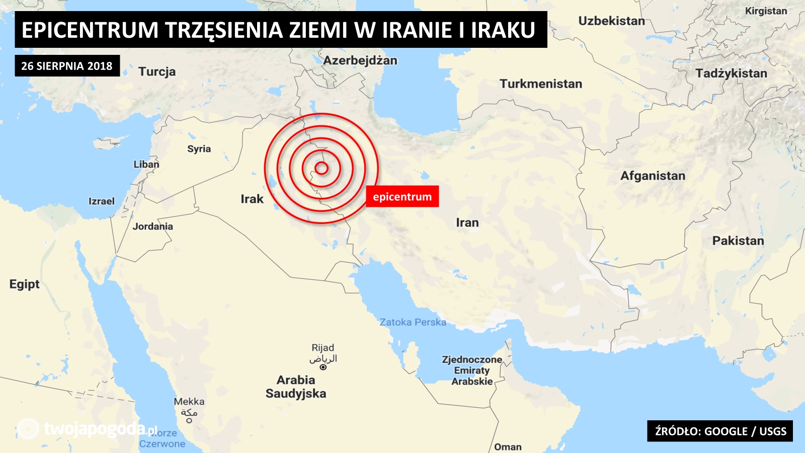 Trzęsienie ziemi w Iraku i Iranie