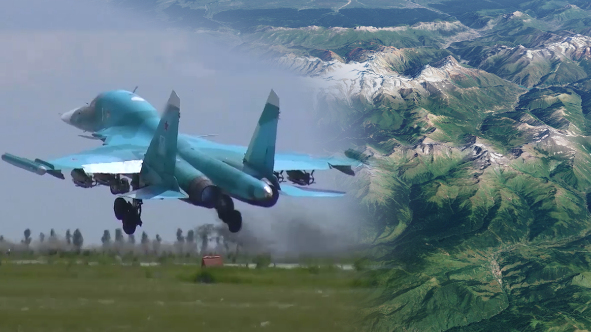 Rosja: Katastrofa bombowca Su-34. Rozbił się w górach