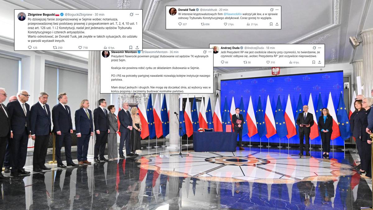 "Abdykacja prezydenta", "antysędziowie". W sieci wrze po ślubowaniu sędziów