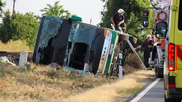 Poważny wypadek na Węgrzech. Autokar wiózł ukraińskie dzieci