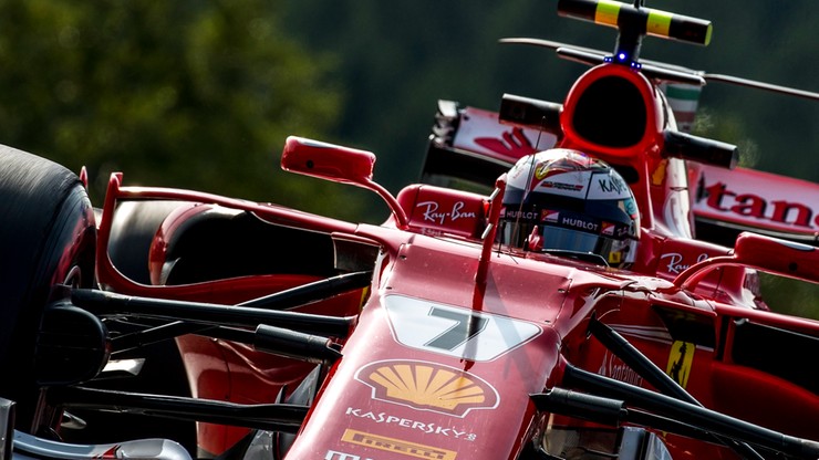 Formuła 1: Raikkonen i Hamilton najszybsi na treningach w Belgii