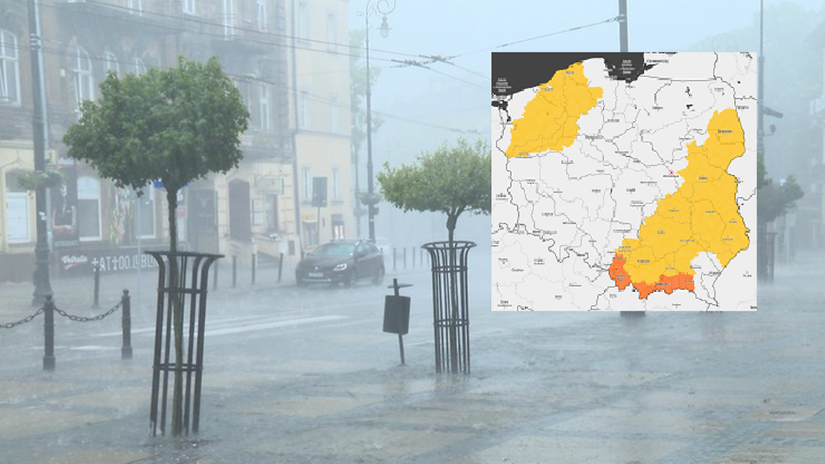 Alerty pogodowe w Polsce. Intensywny deszcz, przymrozki, zagrożenie podtopieniami